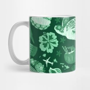 You Got the Green Hawaiian Woodcut Pattern! Mug